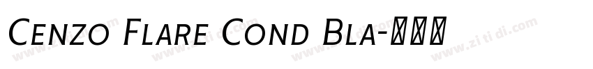Cenzo Flare Cond Bla字体转换